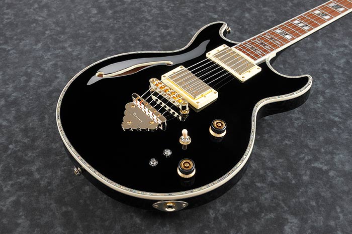Ibanez Artist AR520H Semi-Hollow Electric Guitar, Black | The